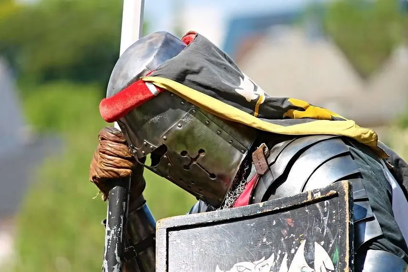 Las luchas se viven intensamente en el Festival Medieval de Hita