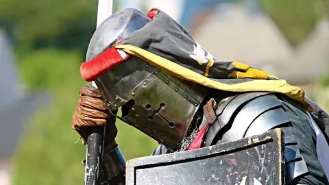 Las luchas se viven intensamente en el Festival Medieval de Hita