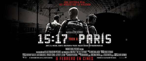 Estrenos de cine viernes de Carnaval. 15:17 Tren a París