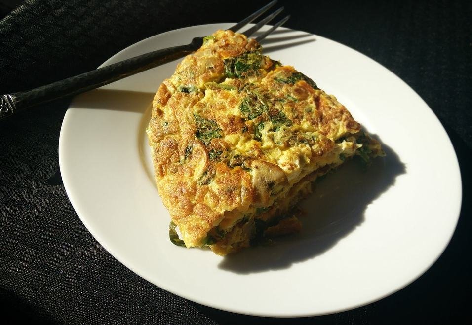 Tortilla Espinacas, plato típico Semana Santa